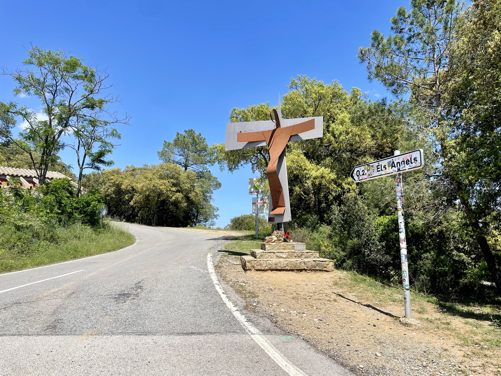 L'arrivée au sanctuaire Els Angels