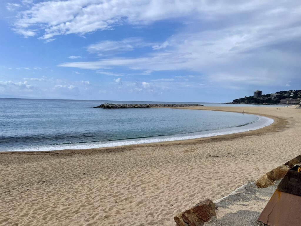 La plage à Palamos